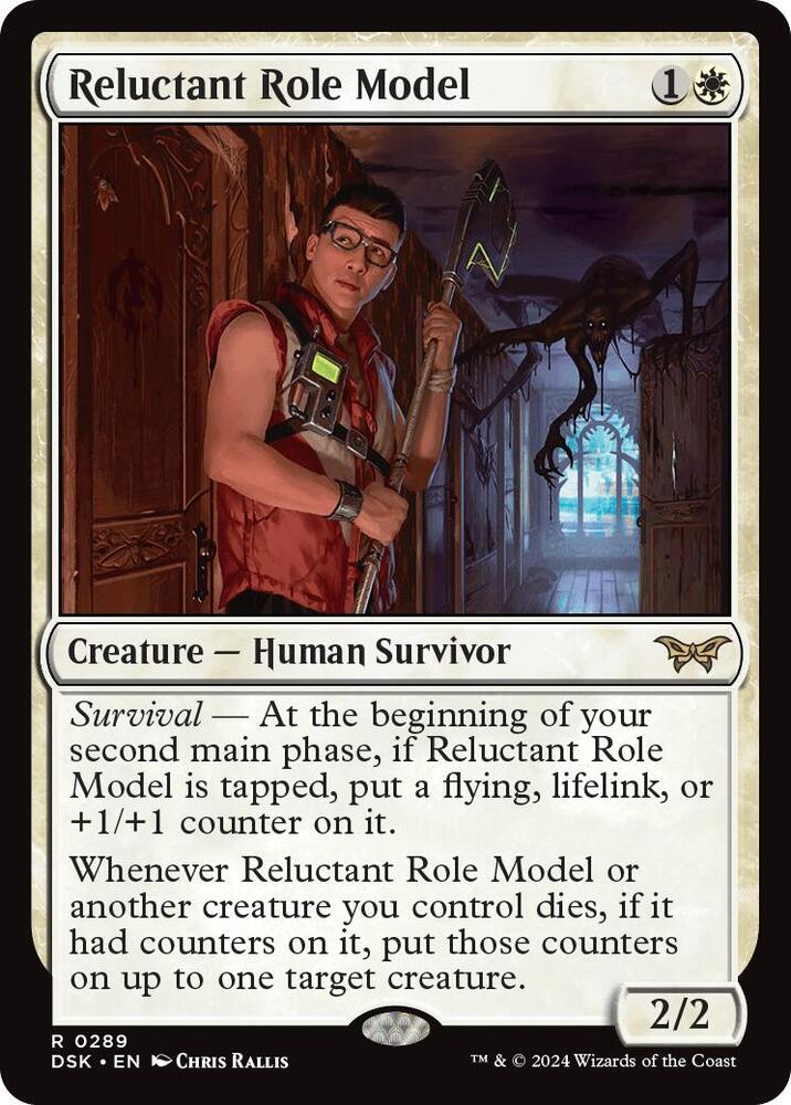 Reluctant Role Model (Lurking Evil) 289 (Duskmourn: House of Horror)  - Foil | Good Games Morley
