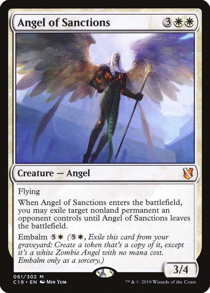 Angel of Sanctions 61/302 (Commander 2019)  | Good Games Morley