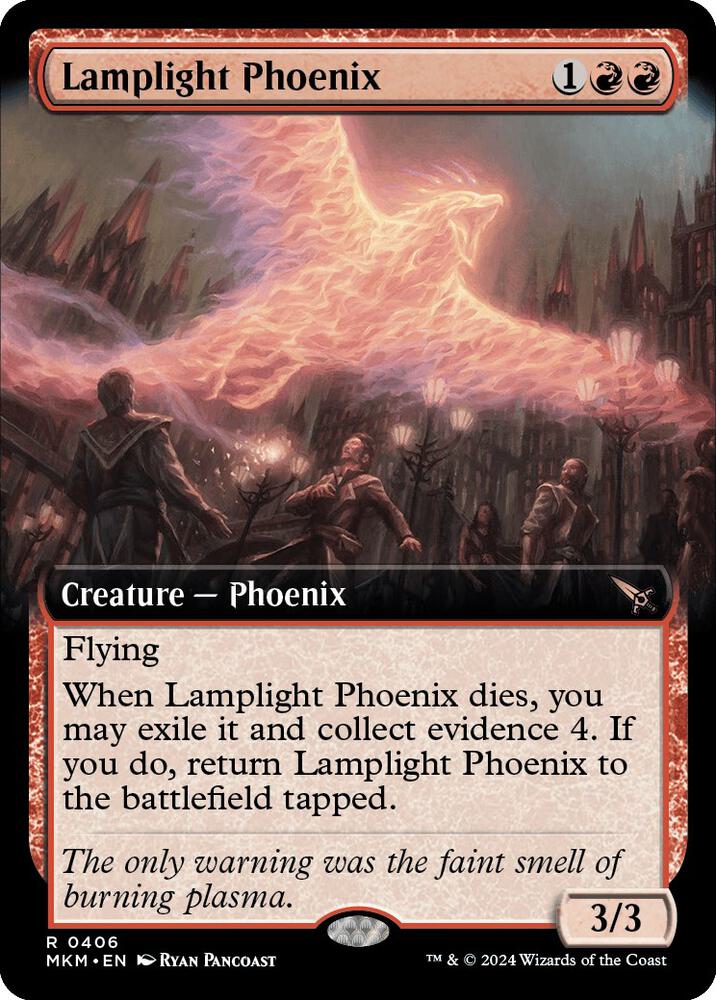 Lamplight Phoenix 406/286 (Murders at Karlov Manor)  - Extended Art | Good Games Morley