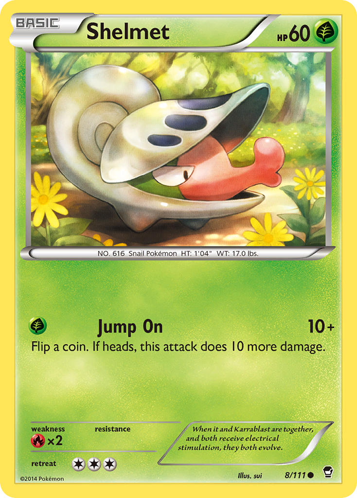 Shelmet (8/111) [XY: Furious Fists] | Good Games Morley