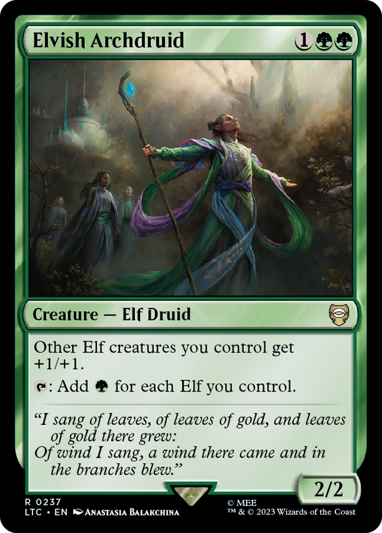 Elvish Archdruid [The Lord of the Rings: Tales of Middle-Earth Commander] | Good Games Morley