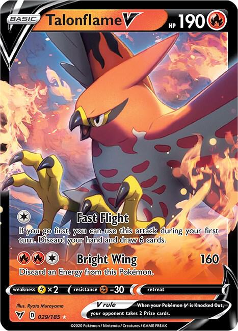 Talonflame V 029/185 (SWSH04: Vivid Voltage)  - Holofoil | Good Games Morley
