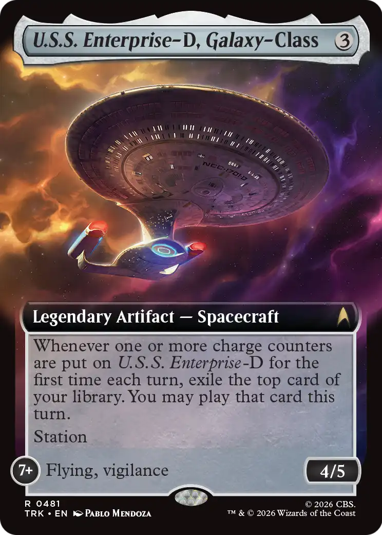 U.S.S. Enterprise-D, Galaxy-Class (Extended Art) [Star Trek] | Good Games Morley