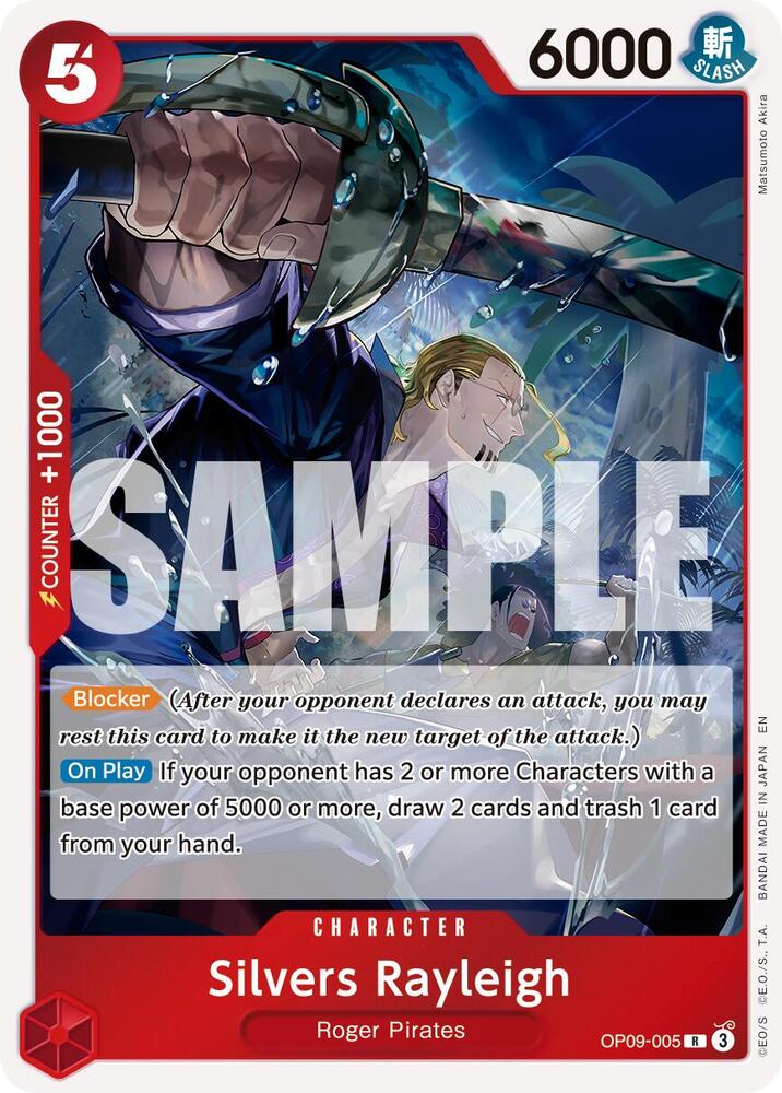 Silvers Rayleigh (Reprint) OP09-005 (Premium Booster -The Best- Vol. 2)  - Foil | Good Games Morley