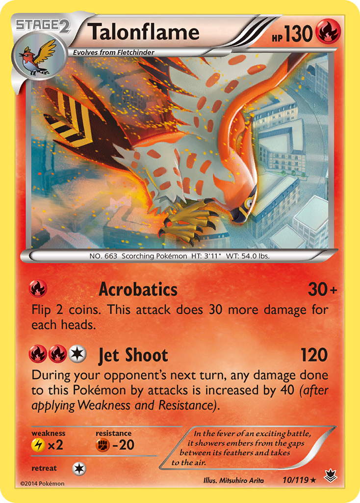 Talonflame (10/119) [XY: Phantom Forces] | Good Games Morley