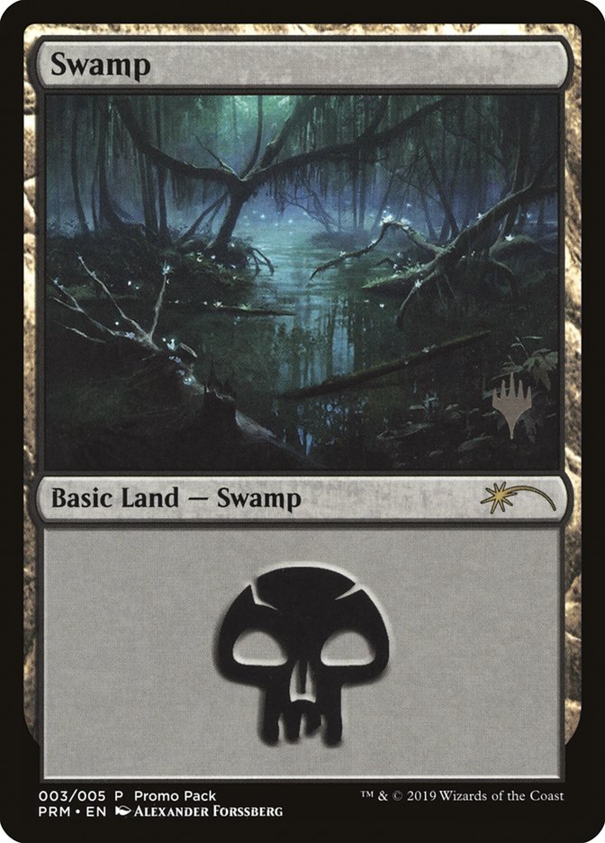 Swamp (3) [Core Set 2020 Promo Pack] | Good Games Morley