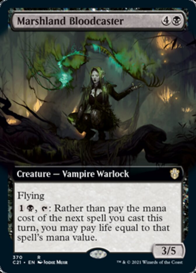 Marshland Bloodcaster (Extended Art) [Commander 2021] | Good Games Morley