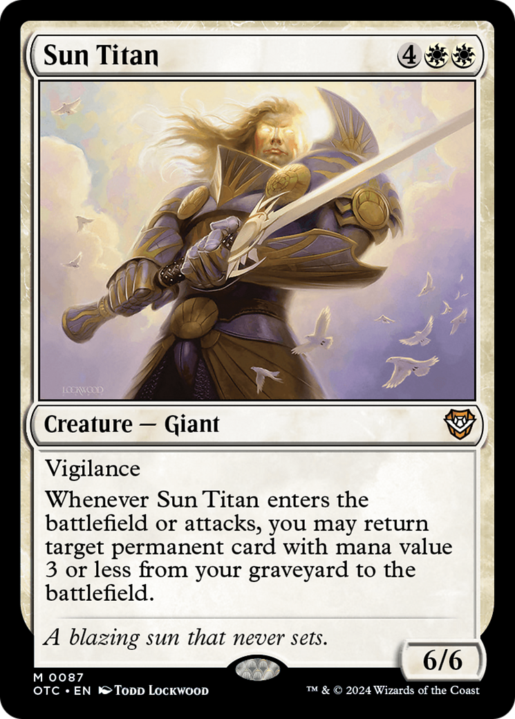 Sun Titan [Outlaws of Thunder Junction Commander] | Good Games Morley