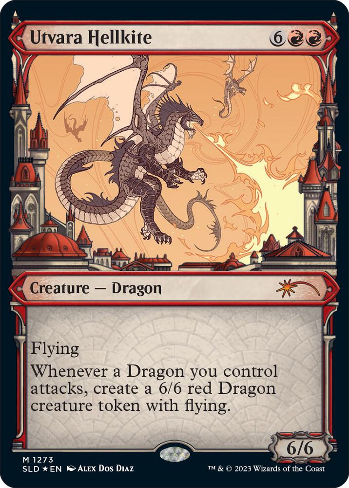 Utvara Hellkite 1273 (Secret Lair Drop Series)  - Showcase Halo Foil | Good Games Morley