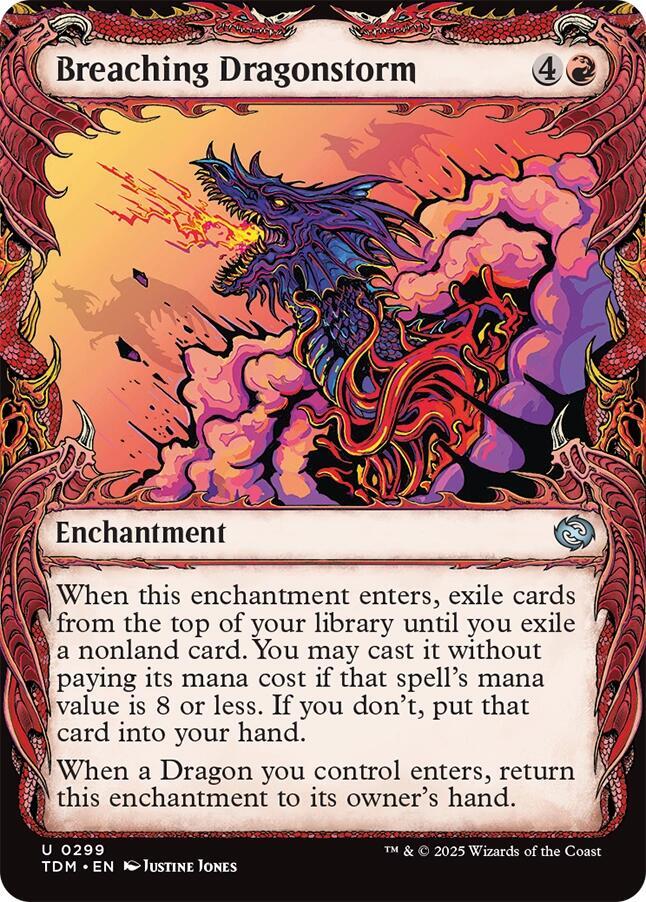 Breaching Dragonstorm 299/291 (Tarkir: Dragonstorm)  - Showcase Foil | Good Games Morley