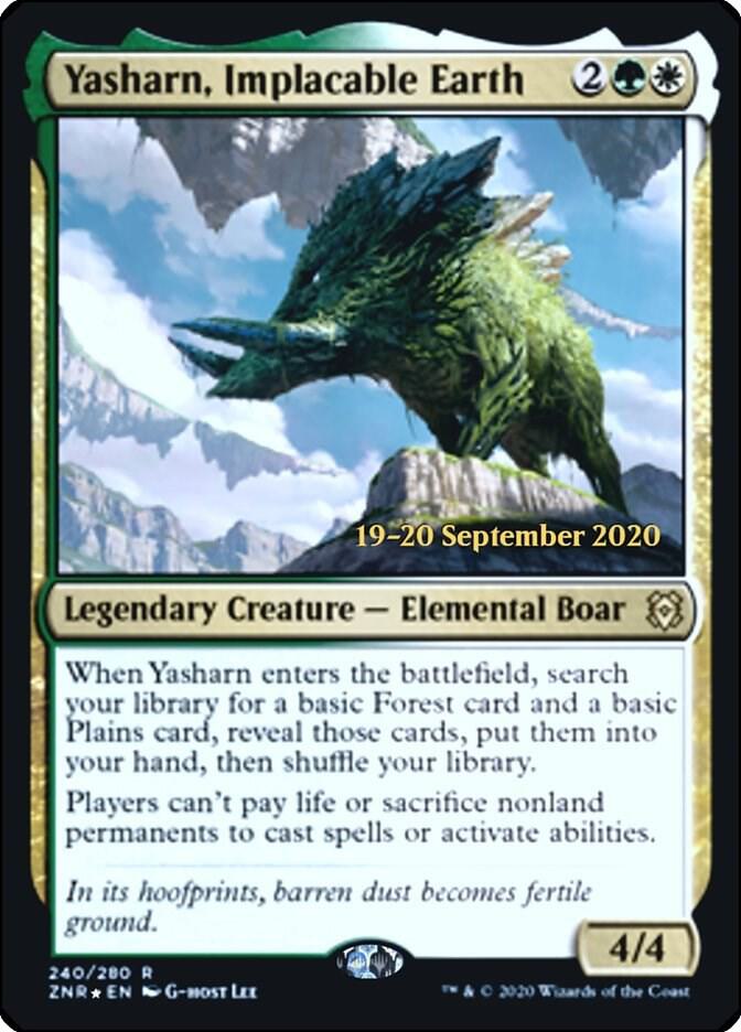 Yasharn Implacable Earth 240s/169 (Prerelease Cards)  - Foil | Good Games Morley