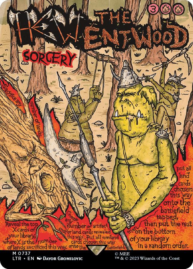Hew the Entwood 737/281 (Universes Beyond: The Lord of the Rings: Tales of Middle-earth)  - Borderless Poster | Good Games Morley