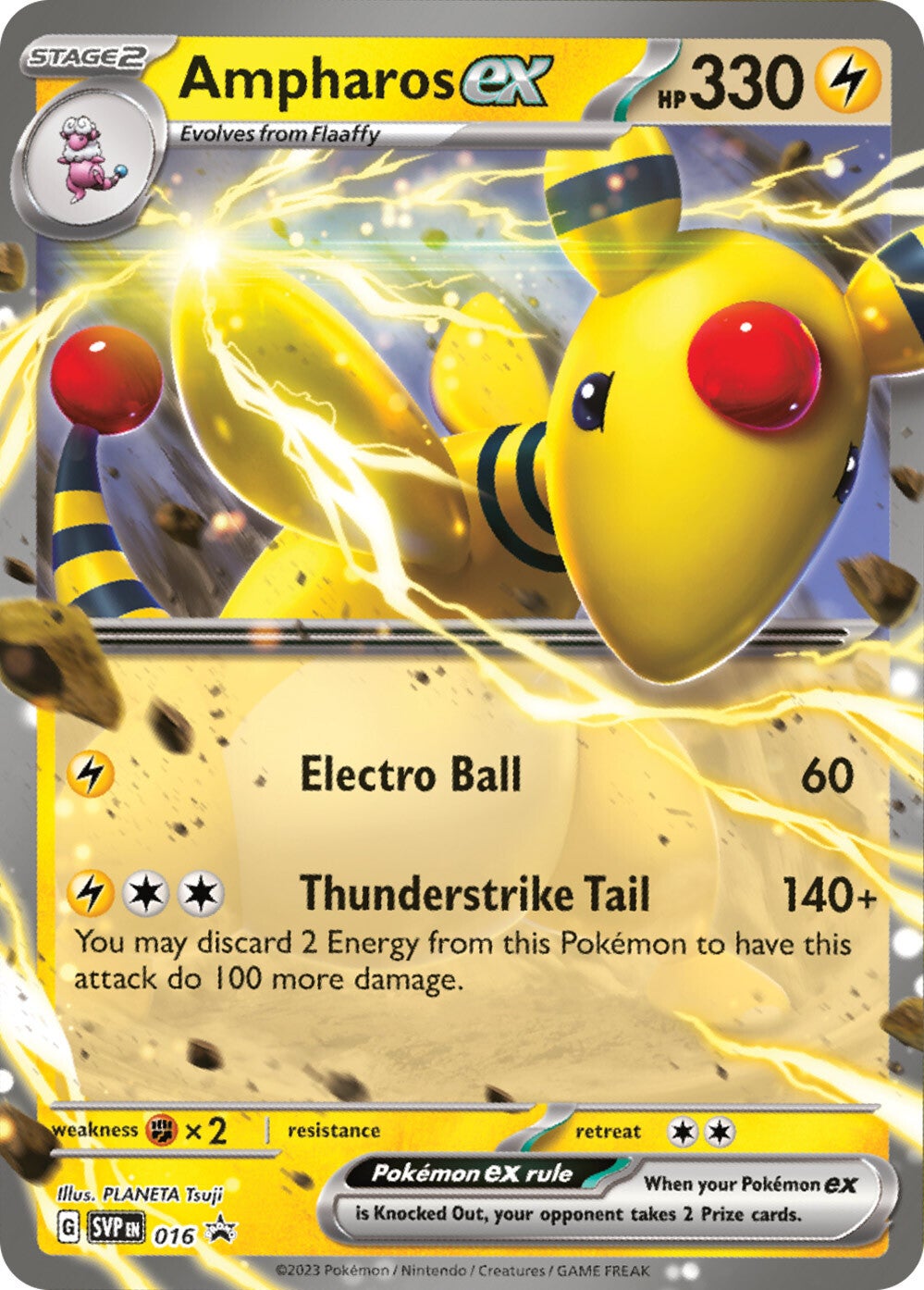 Ampharos ex (016) [Scarlet & Violet: Black Star Promos] | Good Games Morley