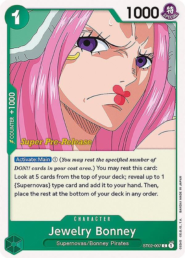 Jewelry Bonney ST02-007 (Super Pre-Release Starter Deck 2: Worst Generation)  | Good Games Morley