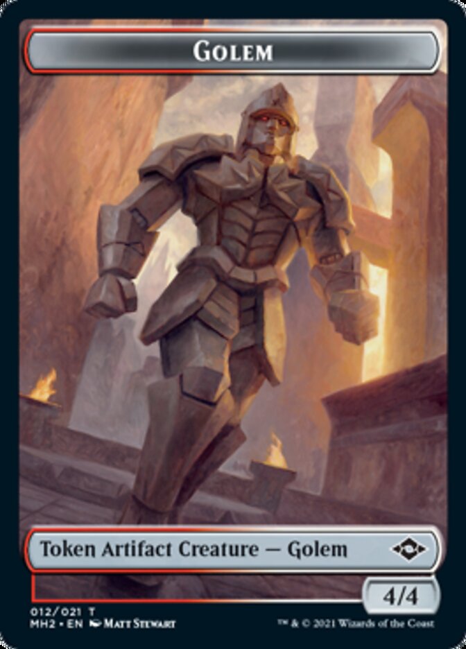 Golem // Treasure (21) Double-Sided Token [Modern Horizons 2 Tokens] | Good Games Morley