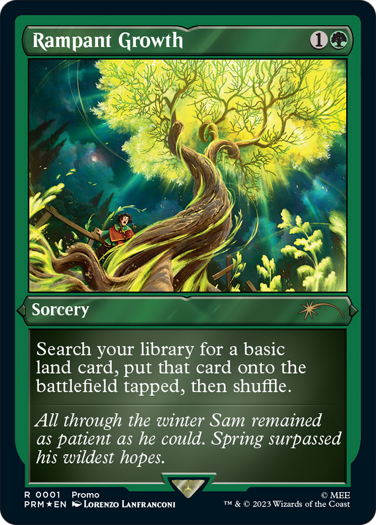 Rampant Growth (Foil Etched) [Wizards Play Network 2023] | Good Games Morley