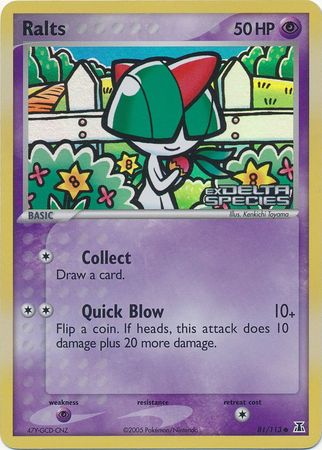 Ralts (81/113) (Stamped) [EX: Delta Species] | Good Games Morley