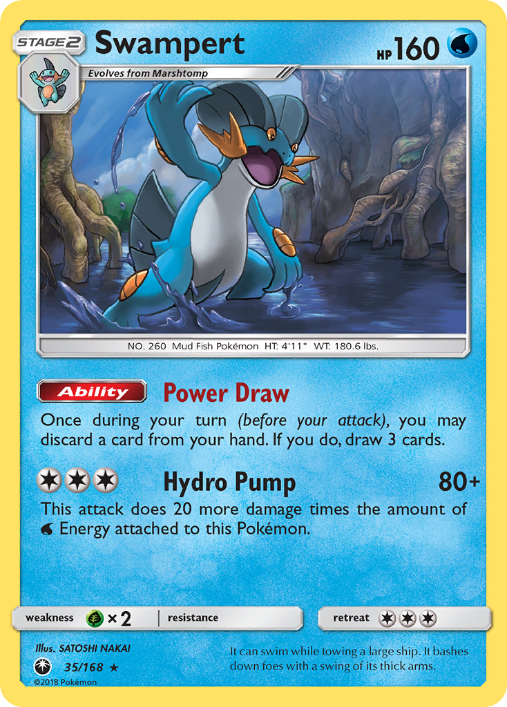 Swampert (35/168) [Sun & Moon: Celestial Storm] | Good Games Morley
