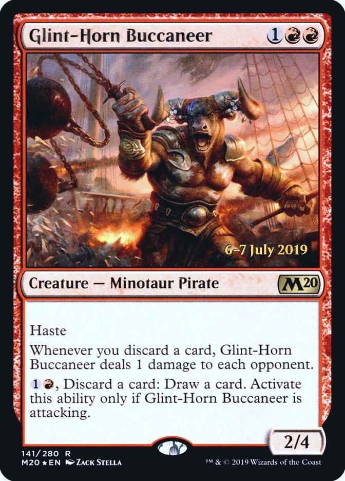 Glint-Horn Buccaneer [Core Set 2020 Prerelease Promos] | Good Games Morley