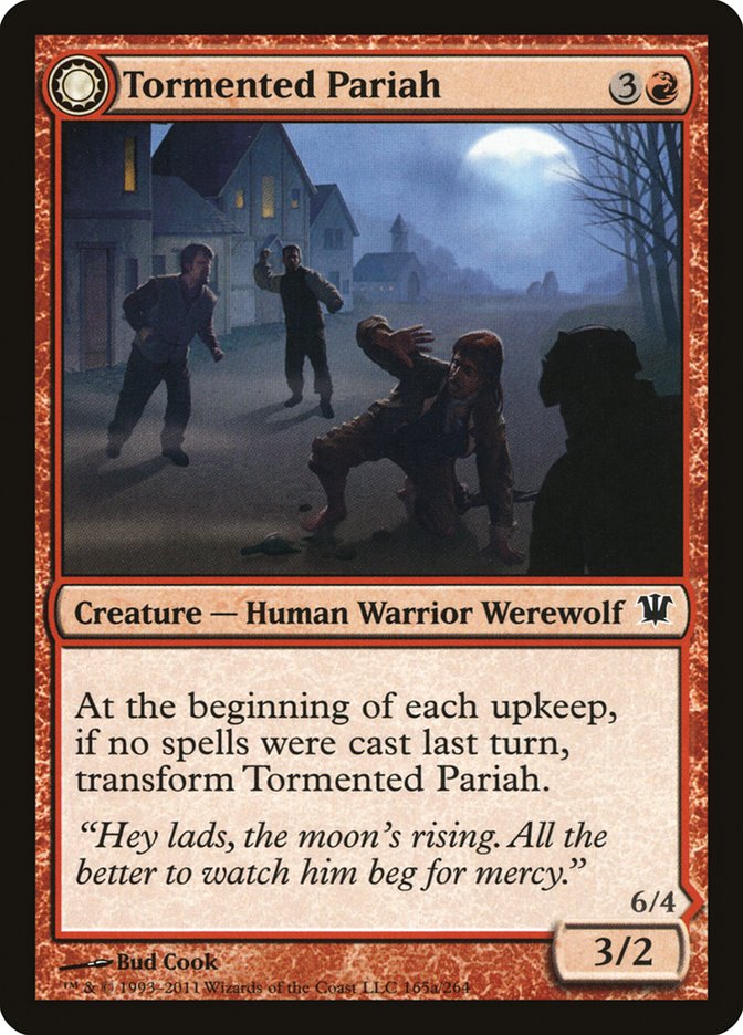 Tormented Pariah // Rampaging Werewolf 165/264 (Innistrad)  - Foil | Good Games Morley