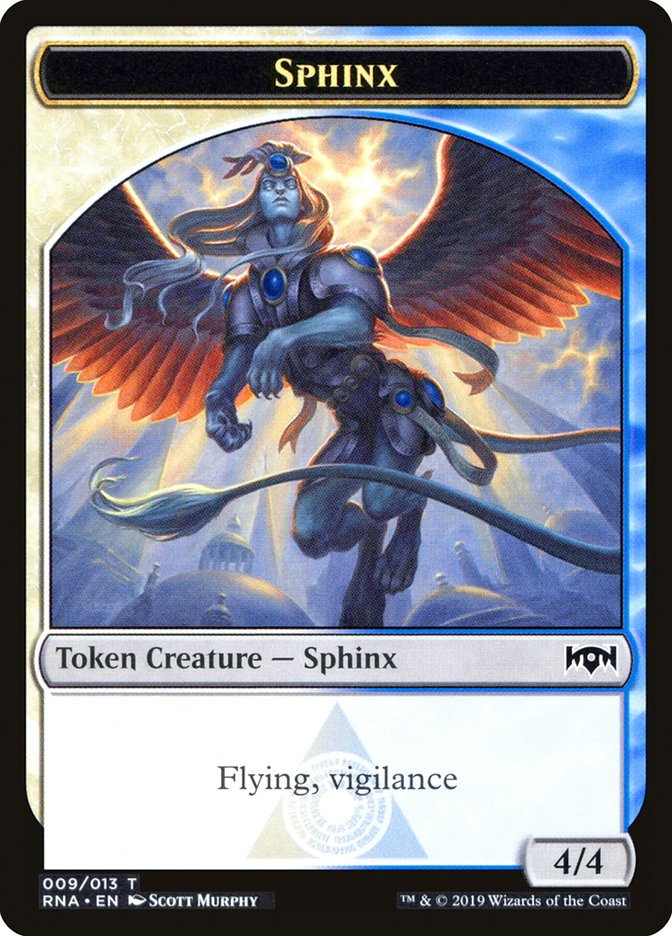 Bird // Sphinx Double-Sided Token [Ravnica Allegiance Guild Kit Tokens] | Good Games Morley