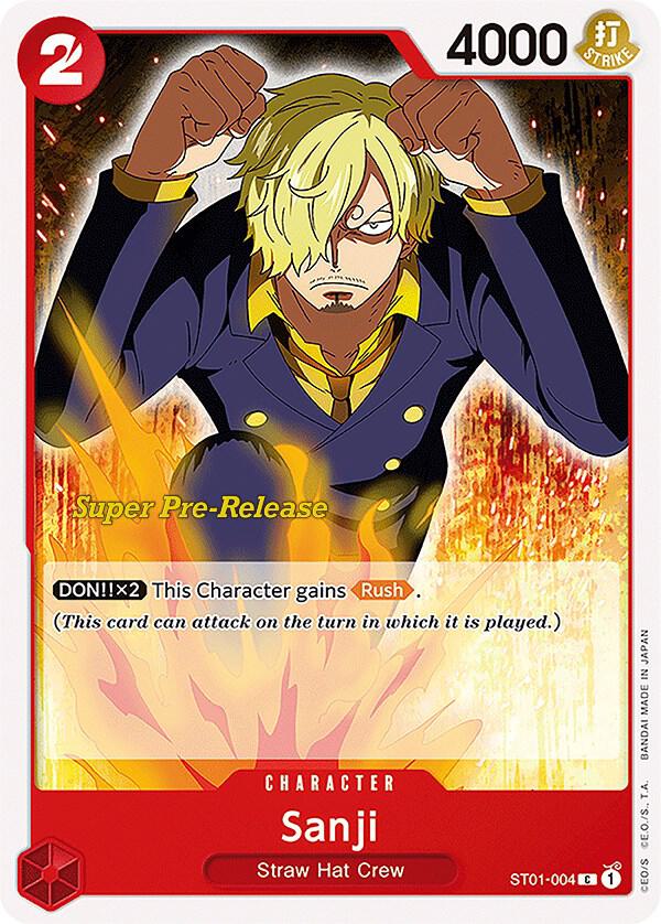 Sanji ST01-004 (Super Pre-Release Starter Deck 1: Straw Hat Crew)  | Good Games Morley