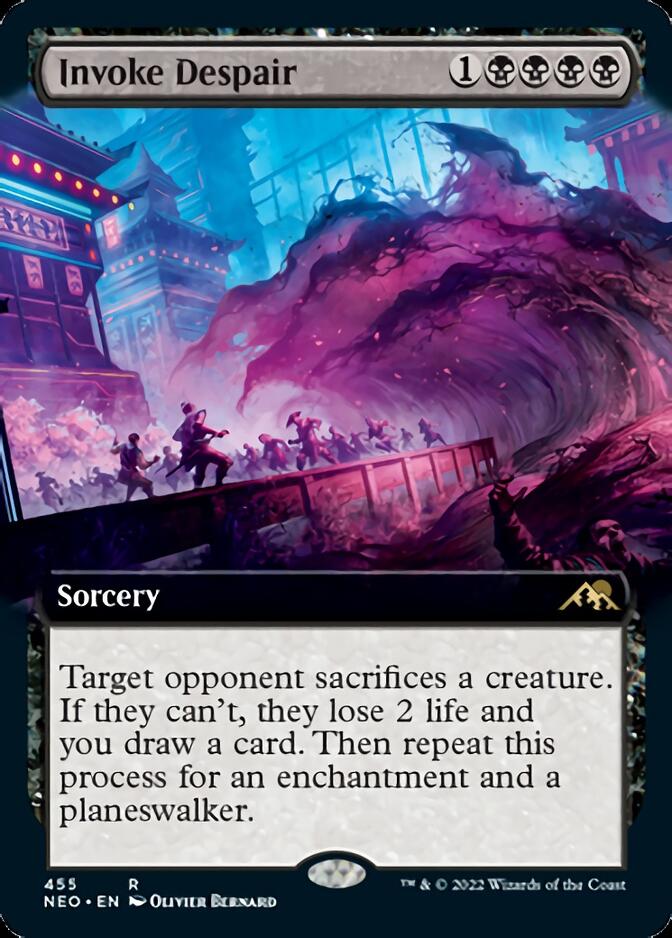 Invoke Despair (Extended Art) [Kamigawa: Neon Dynasty] | Good Games Morley