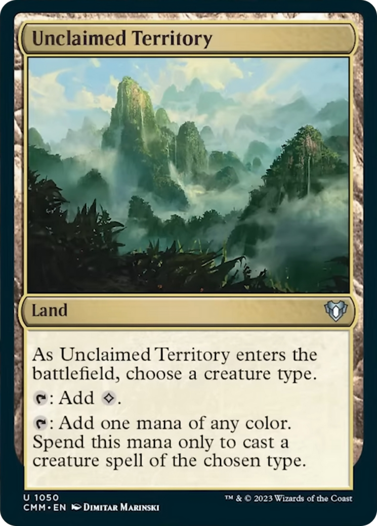 Unclaimed Territory [Commander Masters] | Good Games Morley