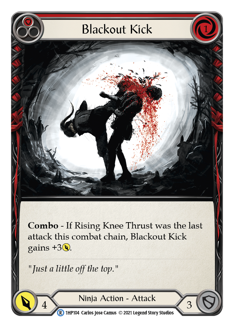 Blackout Kick (Red) [1HP104] (History Pack 1) | Good Games Morley