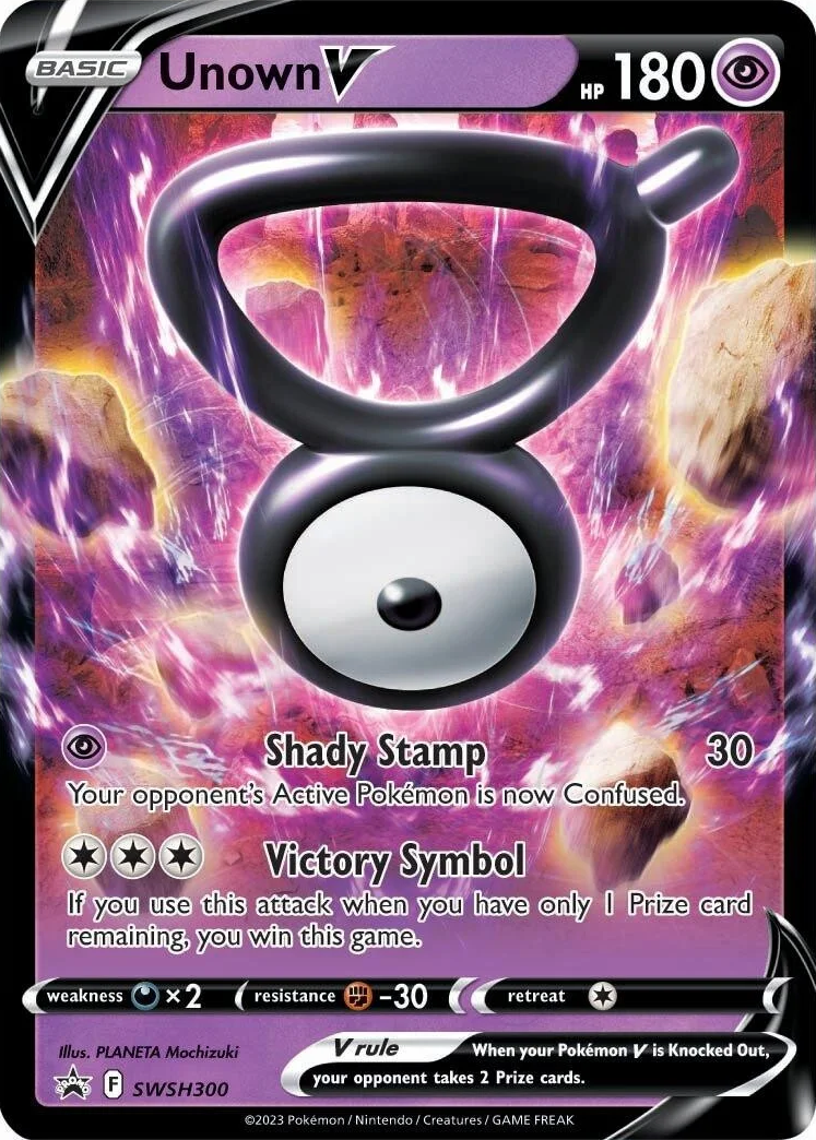 Unown V (SWSH300) [Sword & Shield: Black Star Promos] | Good Games Morley