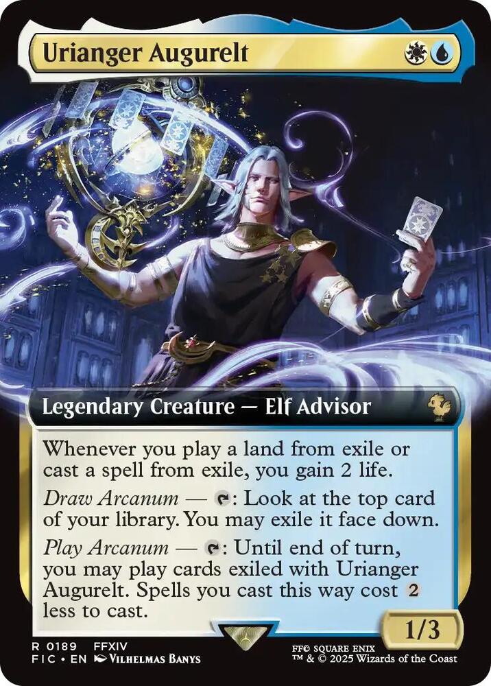 Urianger Augurelt 189 (Commander: FINAL FANTASY)  - Extended Art Foil | Good Games Morley