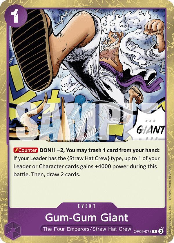 Gum-Gum Giant OP09-078 (Emperors in the New World)  - Foil | Good Games Morley