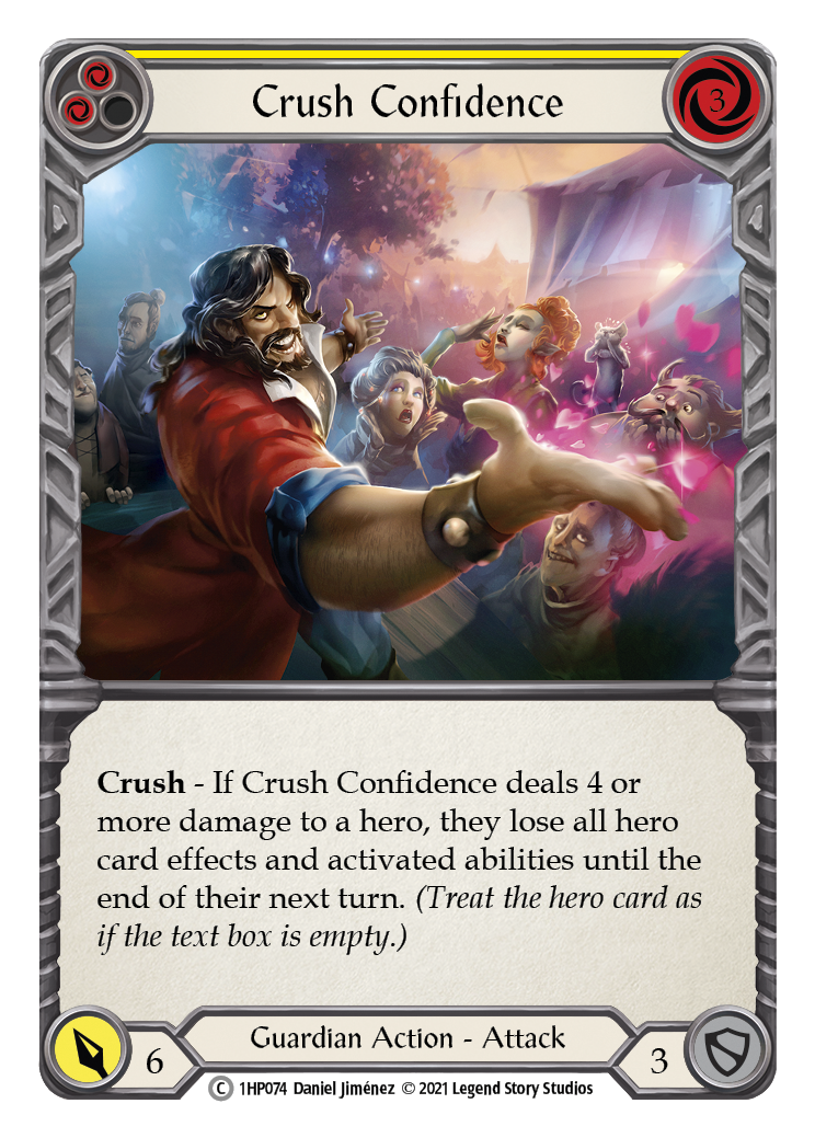Crush Confidence (Yellow) [1HP074] (History Pack 1) | Good Games Morley