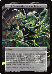 A Premonition of Your Demise (Full Art) [Duskmourn: Archenemy] | Good Games Morley