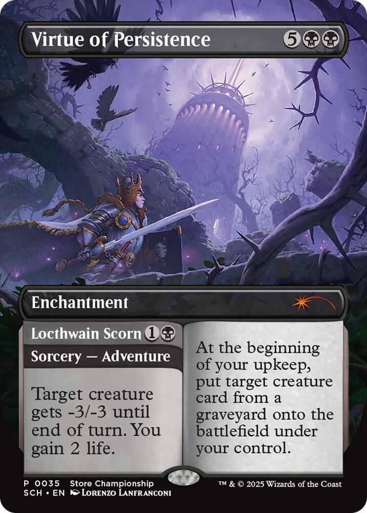 Virtue of Persistence 35 (Game Day & Store Championship Promos)  - Borderless Foil | Good Games Morley