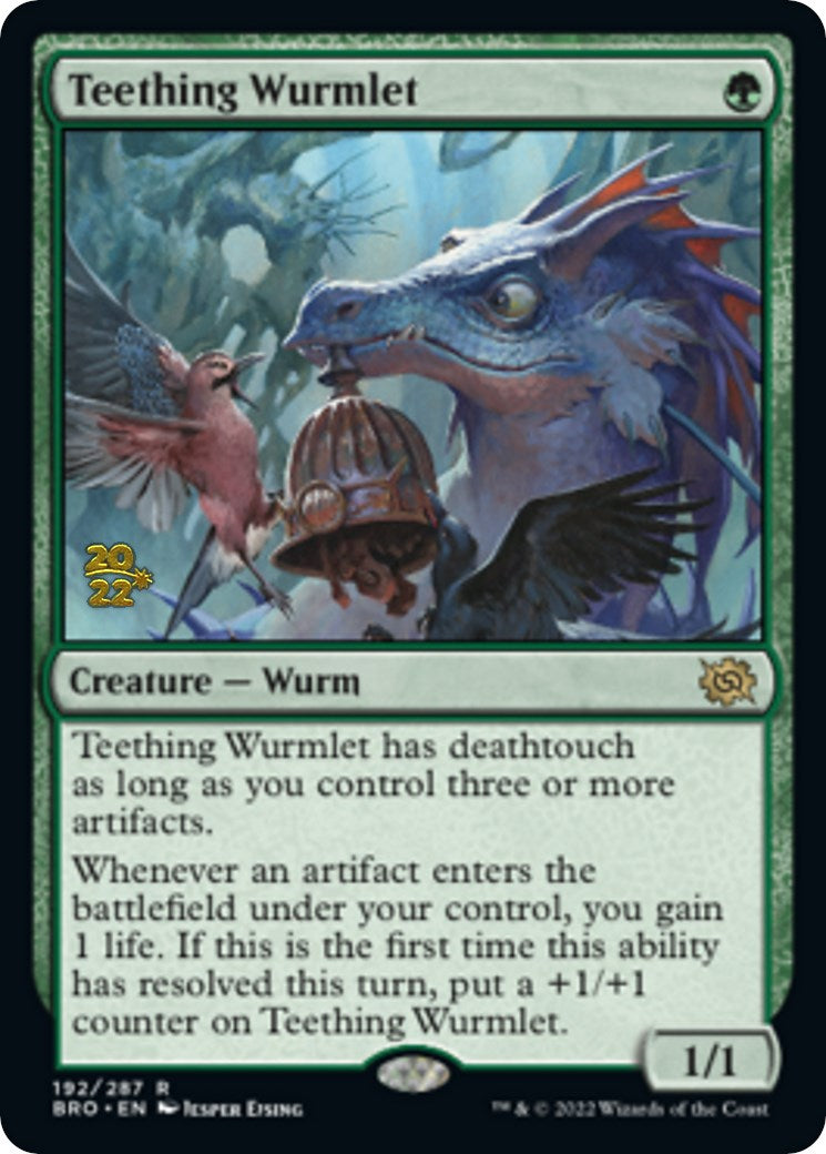 Teething Wurmlet [The Brothers' War Prerelease Promos] | Good Games Morley