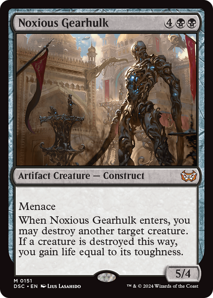 Noxious Gearhulk [Duskmourn: House of Horror Commander] | Good Games Morley