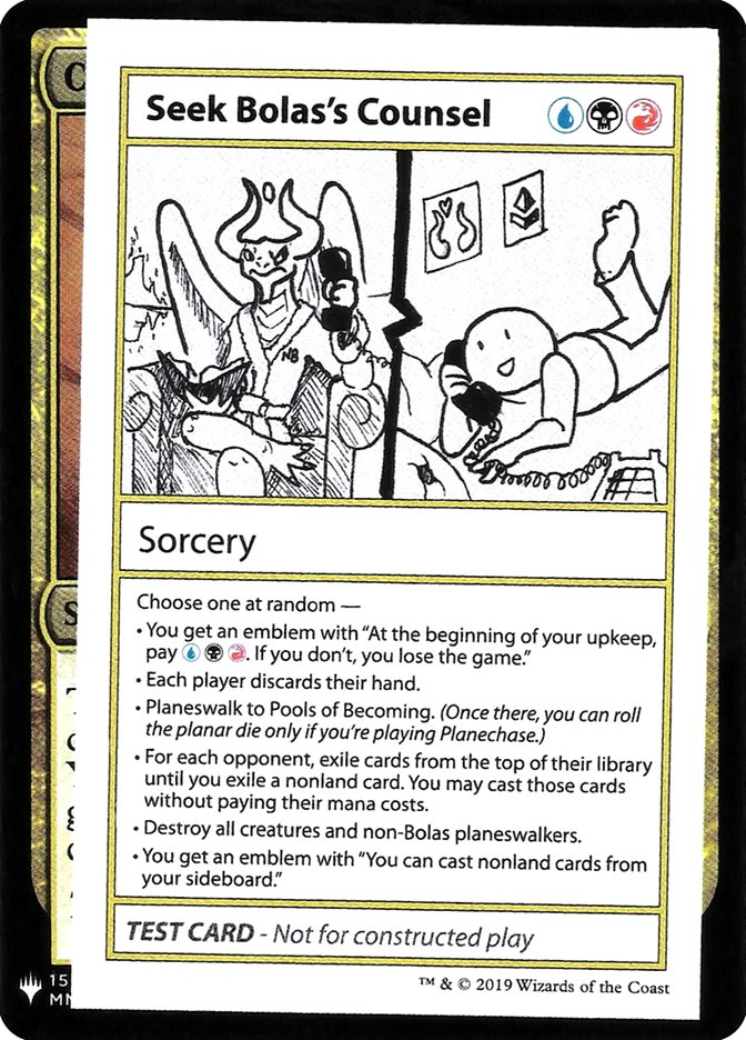 Seek Bolas's Counsel [Mystery Booster Playtest Cards] | Good Games Morley