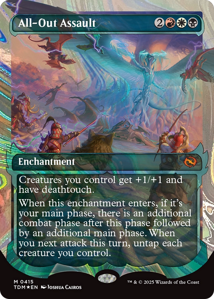 All-Out Assault (Showcase) (Halo Foil) [Tarkir: Dragonstorm] | Good Games Morley