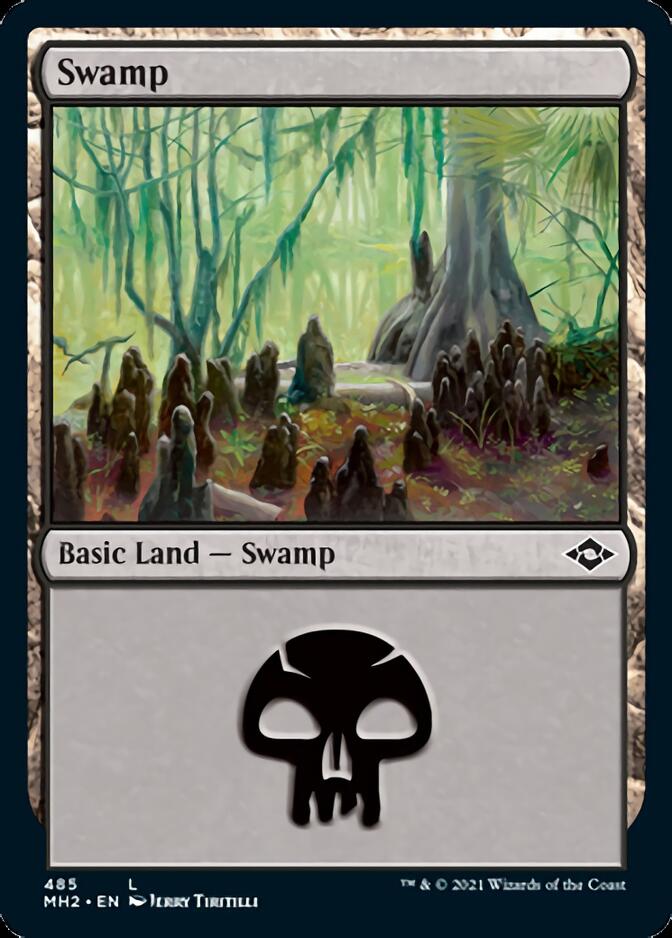 Swamp (485) (Foil Etched) [Modern Horizons 2] | Good Games Morley