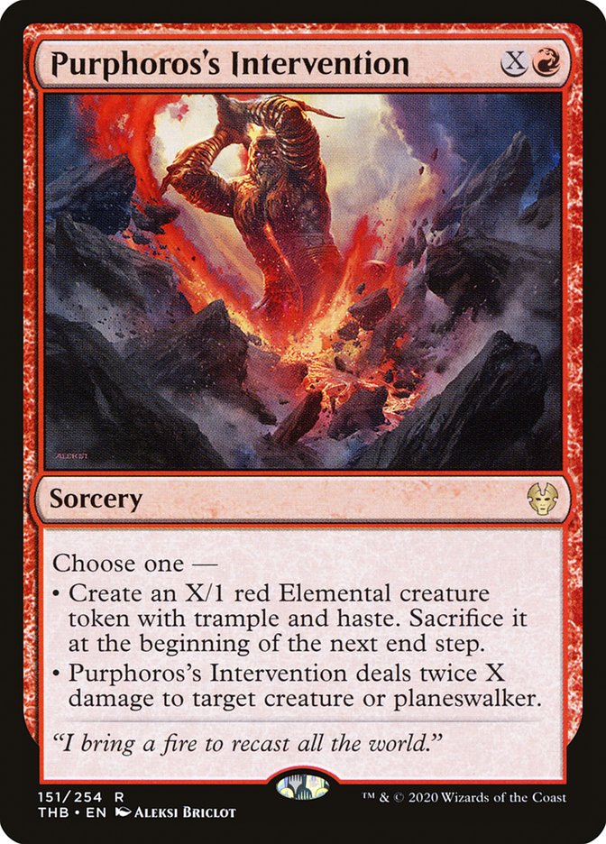Purphoros's Intervention 151/254 (Theros Beyond Death)  | Good Games Morley