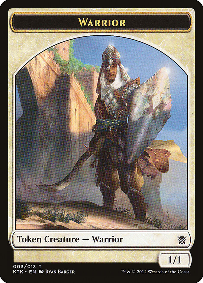 Warrior Token (003/013) [Khans of Tarkir Tokens] | Good Games Morley