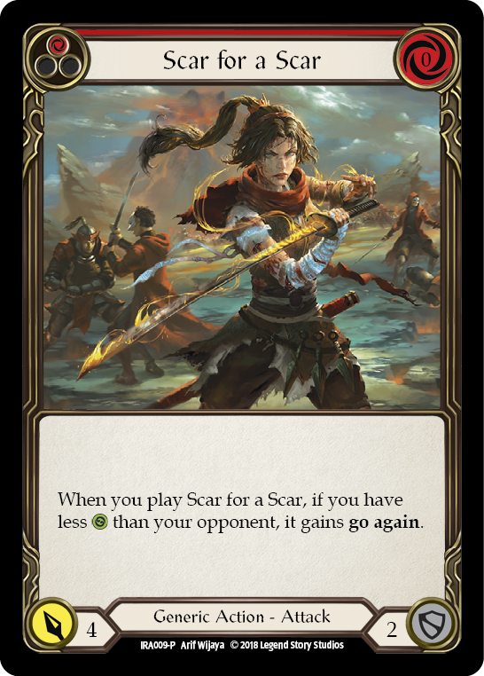 Scar for a Scar [IRA009-P] (Ira Welcome Deck)  1st Edition Normal | Good Games Morley
