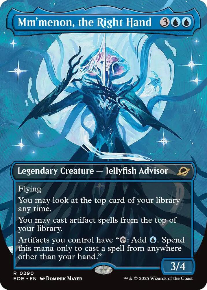Mm'menon, the Right Hand 290 (Edge of Eternities)  - Borderless Foil | Good Games Morley