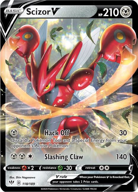Scizor V 118/189 (SWSH03: Darkness Ablaze)  - Holofoil | Good Games Morley