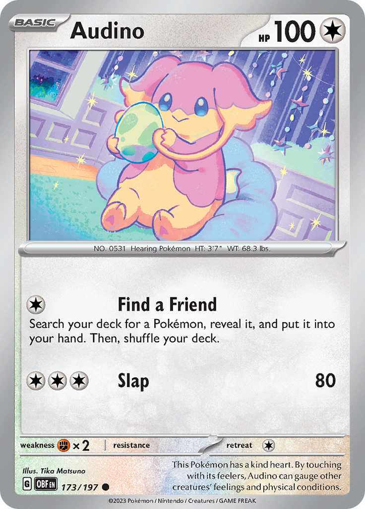 Audino (173/197) [Scarlet & Violet: Obsidian Flames] | Good Games Morley