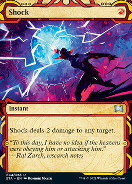 Shock (Foil Etched) [Strixhaven: School of Mages Mystical Archive] | Good Games Morley
