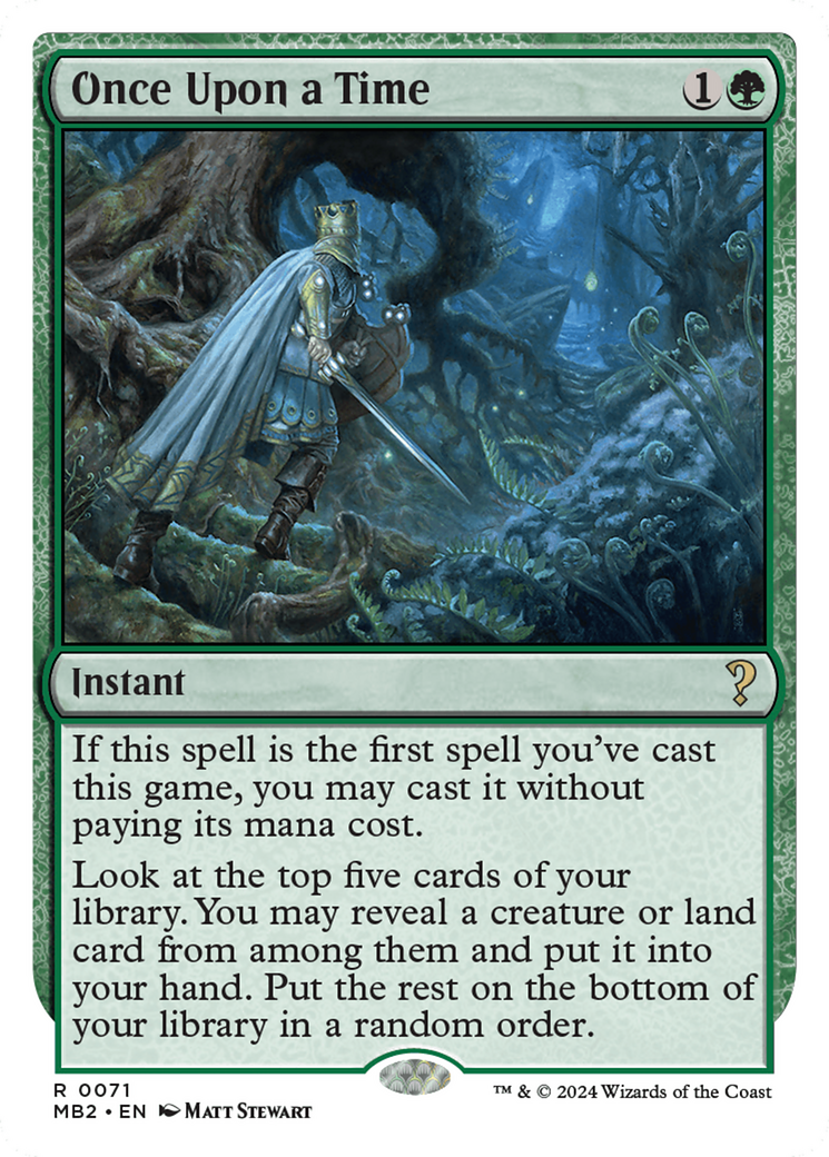 Once Upon a Time (White Border) [Mystery Booster 2] | Good Games Morley
