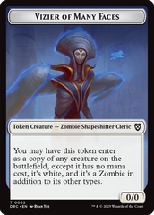 Angel of Sanctions // Vizier of Many Faces Double-Sided Token [Aetherdrift Commander] | Good Games Morley