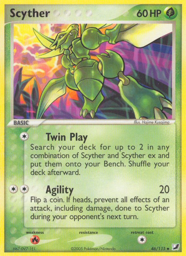 Scyther (46/115) [EX: Unseen Forces] | Good Games Morley